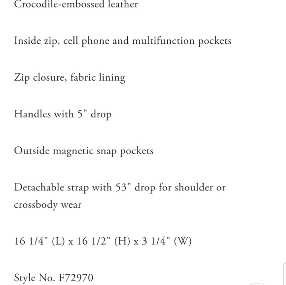 COACH BUSINESS ATTACHE LAPTOP BRIEFCASE BAG CROC - Picture 9 of 11